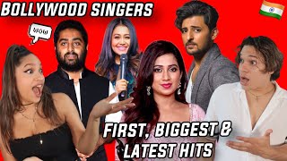 Waleska amp Efra react to Indian Singers First Song VS Most Viewed Song VS Most Recent Song [upl. by Maudie288]