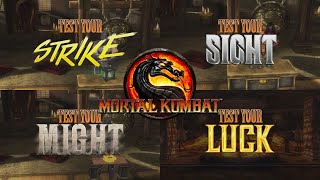 Mortal Kombat 9 Test Your StrikeSightMight and Luck [upl. by Naugal]