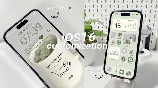 iOS16 AESTHETIC CUSTOMIZATION ✿✨  widgets change icons tutorial [upl. by Aig]