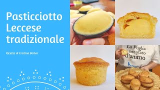 PASTICCIOTTO LECCESE TRADIZIONALE  Come realizzare la pasta frolla e la crema pasticcera [upl. by Ytsirhk817]