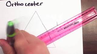 How to construct an orthocenter of a triangle [upl. by Nywnorb]