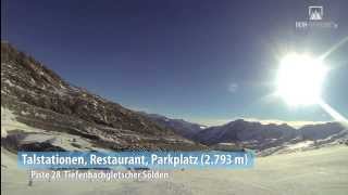 Tiefenbachgletscher Sölden Kamerafahrt Piste 38 [upl. by Christmas689]