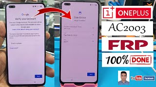 OnePlus Nord AC 2003 FRP Bypass Android 12 OnePlus Google acount Lock Remove 100 [upl. by Mcloughlin]