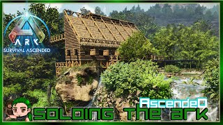 Building a Waterfall Base  Soloing the Ark Ascended 15 [upl. by Brick]