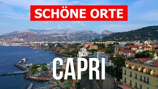 Reise nach Capri Italien  Strände Meer Tourismus  Drohne 4k Video  Insel Capri schöne Orte [upl. by Meyers]