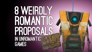 8 Weirdly Romantic Proposals in Unromantic Games [upl. by Naelopan]