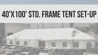 40x100 Standard Frame Tent Setup [upl. by Ley463]