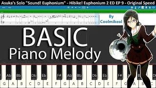 Asukas quotSound Euphoniumquot Solo  BASIC Piano Melody [upl. by Frame]