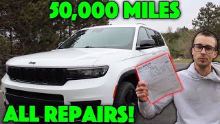 50k Miles New Jeep Grand Cherokee WL Maintenance Records [upl. by Aldis319]