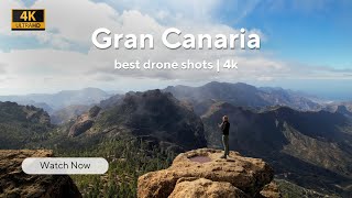 Gran Canaria  Canary Islands  Best drone shots in 4k  2023 [upl. by Anilrac]