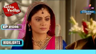 Anandi को Jagdish के फैसले के लिए दोषी ठहराया गया  Balika Vadhu  बालिका वधू  Highlight  Ep 1398 [upl. by Agnew]