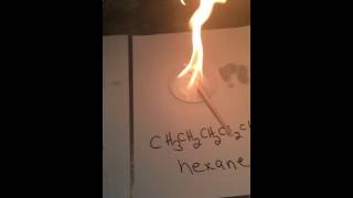 Flammability of Water Ethanol and Hexane [upl. by Calan195]