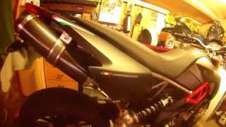 Aprilia Dorsoduro 750 Roads Italia Cans Baffles out [upl. by Aowda628]