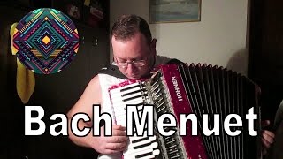 Minuet G Major  G Minor J S Bach  Accordion [upl. by Pelagi]