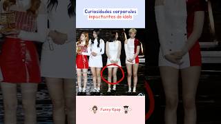 Curiosidades corporales impactantes de idols kpop shorts [upl. by Navinod]