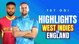 West Indies vs England  1st ODI  Full Match Highlights [upl. by Maurreen]