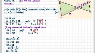 3v 23 B 12e ed  3v 22 B 13e ed  Een lengte x stellen [upl. by Anilrahc756]