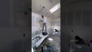 STILTS make hand texturing a breeze for the drywall crew ADUbuild [upl. by Nauj729]