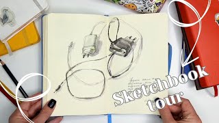 My most cool sketchbook  watercolor ink  Sketchbook tour [upl. by Methuselah392]