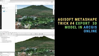 Agisoft Metashape Trick4 Export 3D Model to ArcGIS Online [upl. by Inail]