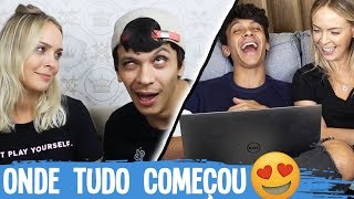 REAGINDO AO NOSSO PRIMEIRO VÍDEO JUNTOS [upl. by Araf]