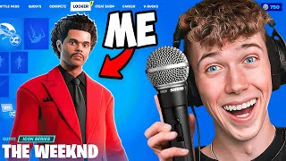 Using FAMOUS Singers to WIN Fashion Show Fortnite [upl. by Yliak]