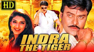 Indra The Tiger HD Chiranjeevis Blockbuster Hindi Dubbed Movie  Sonali Bendre Aarthi Agarwal [upl. by Ynneh]