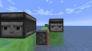 Minecraft  Removing lots of water using the simplest flying machine in the game [upl. by Haron]