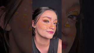 Just some candy corn today 🧡 makeup makeupartist funmakeup beautyindustry halloween [upl. by Katlin112]