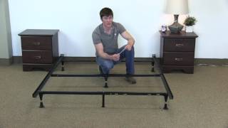 How to Assemble a Queen Bed Frame Steel Malouf Frame [upl. by Nodnalb348]