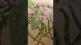 Orchidée watercolor art inspiration [upl. by Ratha]