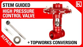 High Pressure Control Valve Repair and Actuator Fail Safe Position Conversion 🔧 StemGuided [upl. by Cristy]