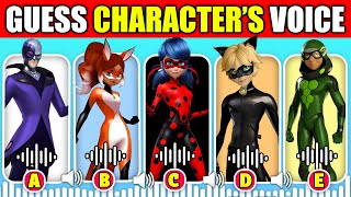 🔊IMPOSSIBLE Guess The Voice Quiz  The Miraculous Ladybug🐞Movie  Cat Noir Ladybug Hawk Moth [upl. by Aicrag]