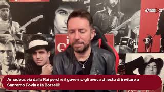 Amadeus via dalla Rai perché il governo gli aveva chiesto di invitare a Sanremo Povia e la Borselli [upl. by Ronal131]