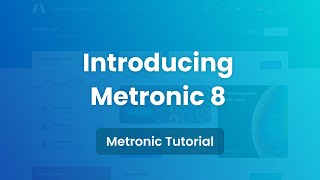 Introducing Metronic 8  Bootstrap 5 Admin Dashboard Template [upl. by Cordova654]