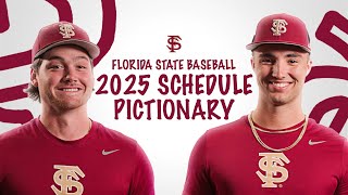 FSU Baseball Schedule Release  Pictionary Edition [upl. by Ahcsatan]