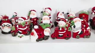 Christmas Snowman Ceramic Ornament Holiday Party Ceramic Xmas Snowman Tabletop Decorations [upl. by Ciel]