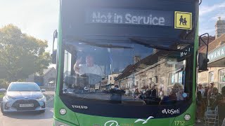 Morebus 2016 Volvo B5TL MCV EvoSeti HF66 DSY on the 40 to Swanage  200924 [upl. by Elicec]