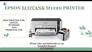 Epson EcoTank M1120 Printer Review and Specs [upl. by Esinnej840]