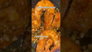 Garlic butter prawns 🧈🦐✨ cooking easyrecipe prawns garlic rice shorts [upl. by Olwen]