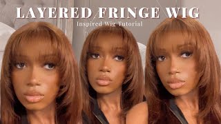 Layered Fringe Wig  70s Inspired Hairstyle  YGMT [upl. by Franza]