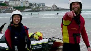 ❤️RNLI Lifeguards💛 bursting into the weekend🚀 [upl. by Ittak]