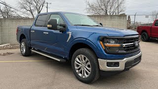 2024 Ford F150 XLT 50L V8 in Atlas Blue full walk around [upl. by Sanderson9]