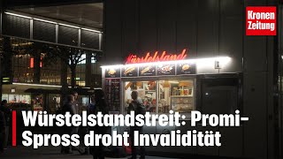 Würstelstandstreit PromiSpross droht Invalidität  kronetv NEWS [upl. by Domash]