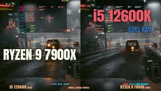 i5 12600K DDR5 GAMING Showdown vs Ryzen 7900X [upl. by Osmund]