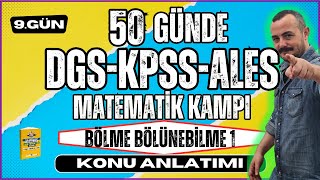 Bölme Bölünebilme 1  KPSSDGSALES Matematik  50 Günde KPSSDGSALES Matematik Kampı [upl. by Yerrot216]