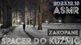 🔴Zakopane Bulwarami Słowackiego do Kuźnic 20231218 [upl. by Airogerg55]