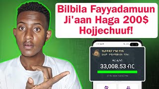 Hojii Online Jiaan Qarshii 10K Kaffalu  How to Make Money Online in Ethiopia  Abdulapp [upl. by Braswell]