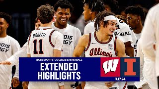 Wisconsin vs Illinois College Basketball Extended Highlights I Big Ten Championship I CBS Sports [upl. by Streeto88]