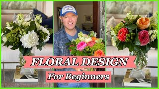 TIPS AND HACKS TO ARRANGE FLOWERS From The Grocery Store  Floral Design Tips For Beginners [upl. by Girard]